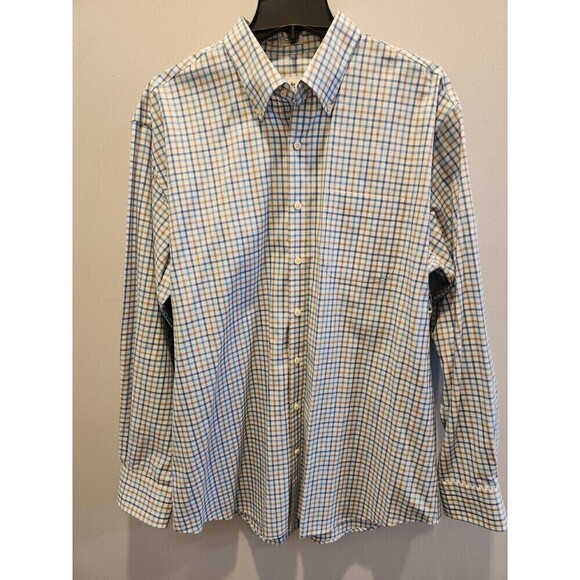 Peter Millar Other - Peter Millar Mens Long Sleeve Button Down Nanoluxe EASY CARE SHIRT SZ XL EUC